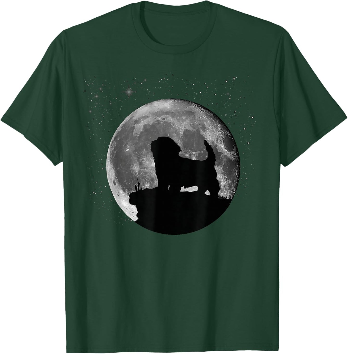 Havanese Dog Moon T-Shirt - T-Shirt | Forest