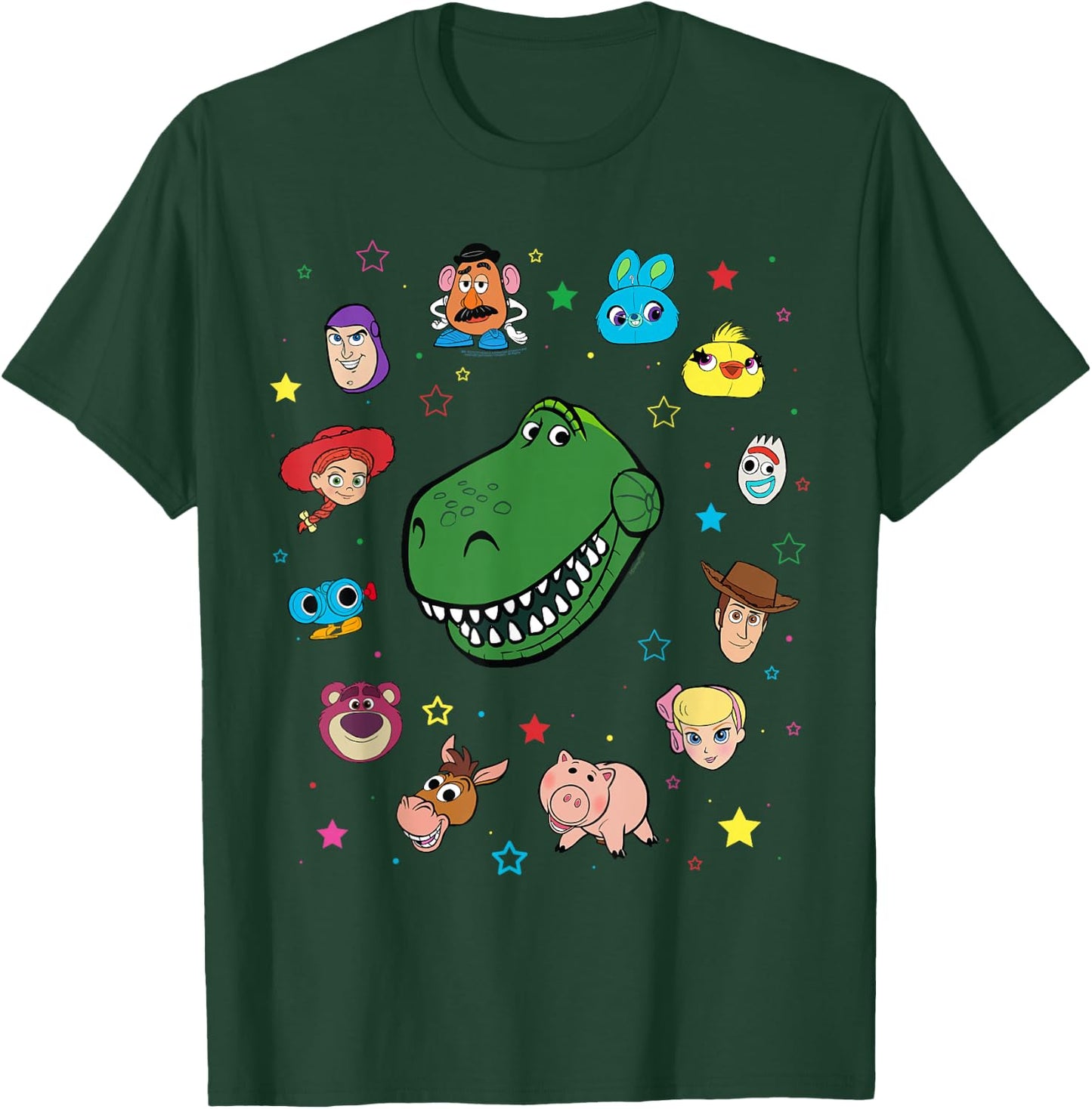 Disney and Pixar's Toy Story Rex Big Face Collage T-Shirt - T-Shirt | Forest