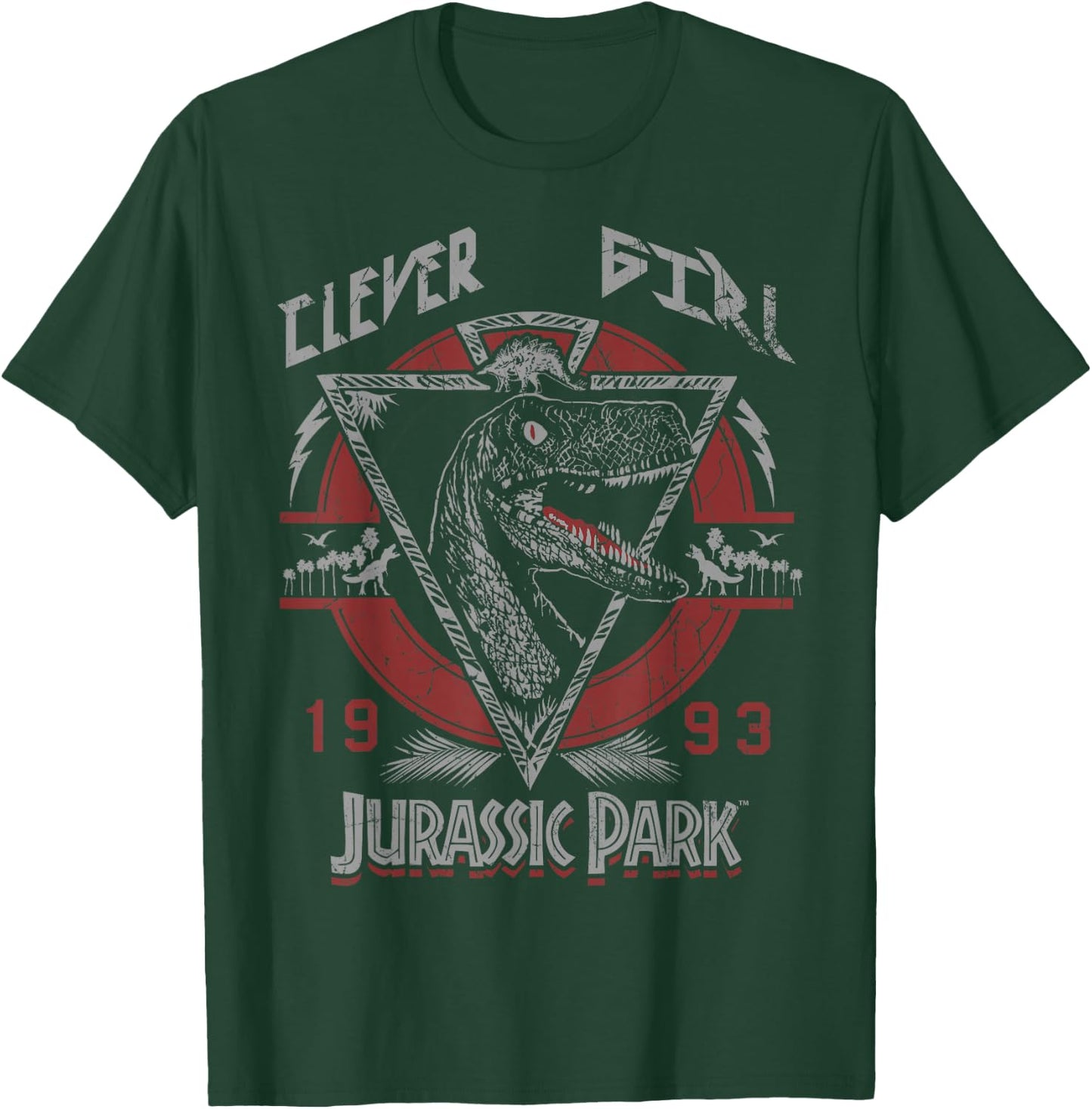 Jurassic Park Clever Girl 1993 Retro T-Shirt - T-Shirt | Forest