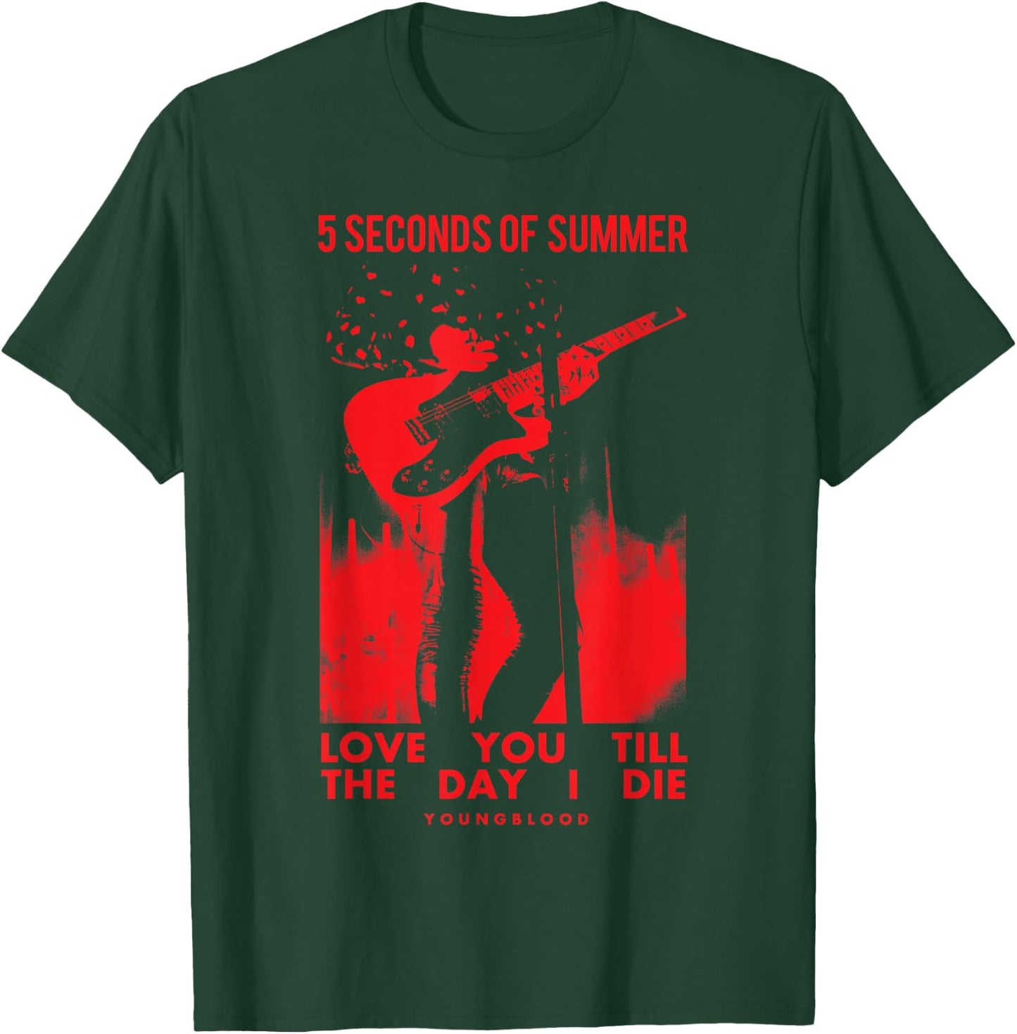 5 Seconds of Summer Youngblood Love You Till The Day I Die T-Shirt - T-Shirt | Forest