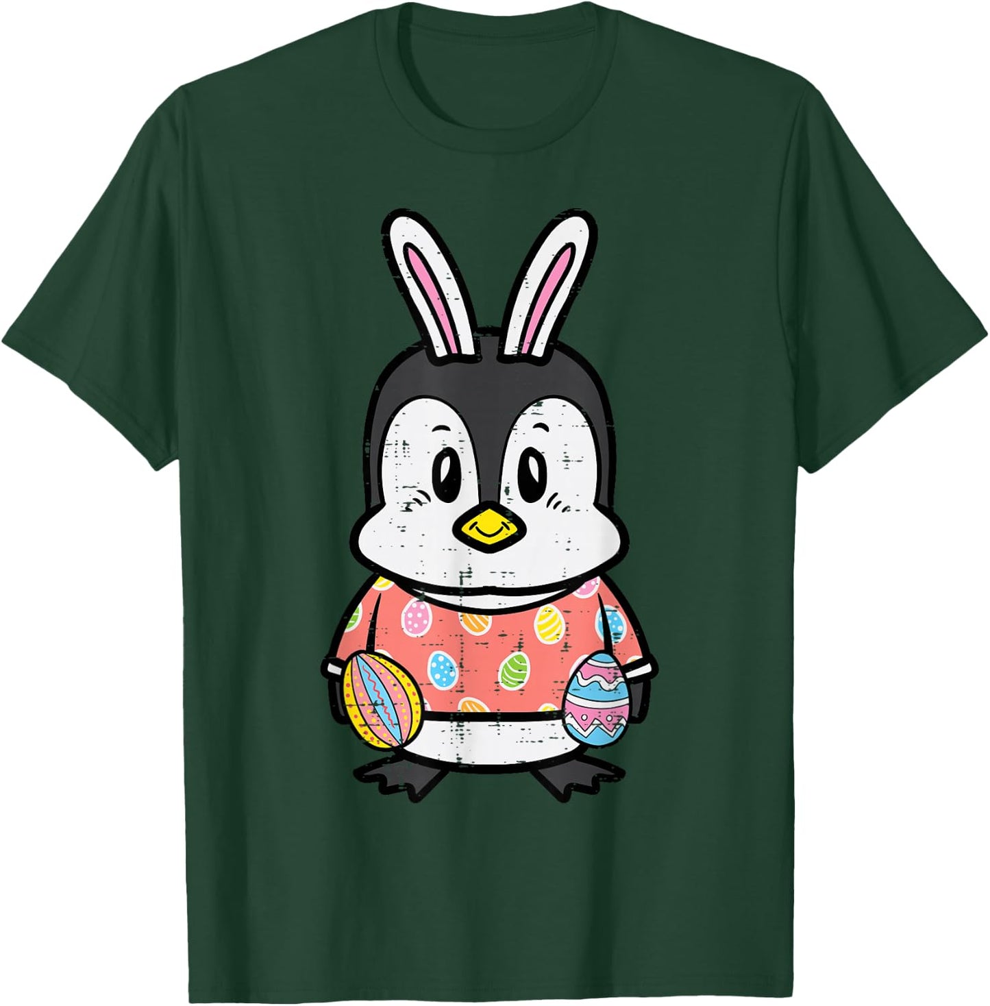 Easter Penguin Bunny Rabbit Spring Men Women Kids Teen Youth T-Shirt - T-Shirt | Forest
