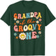 Grandpa Of Groovy One 1st Birthday Pregnancy Announcement T-Shirt - T-Shirt | Forest