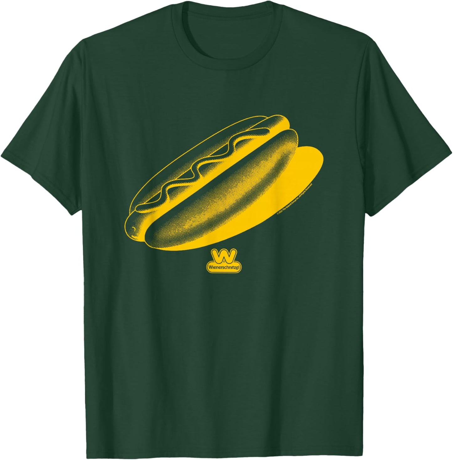 Wienerschnitzel Delicious Hot Dog Vintage Chest Logo , Small, Red T-Shirt - T-Shirt | Forest