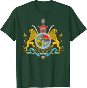 Iranian Imperial Coat of Arms of Iran Pahlavi Dynasty T-Shirt - T-Shirt | Forest