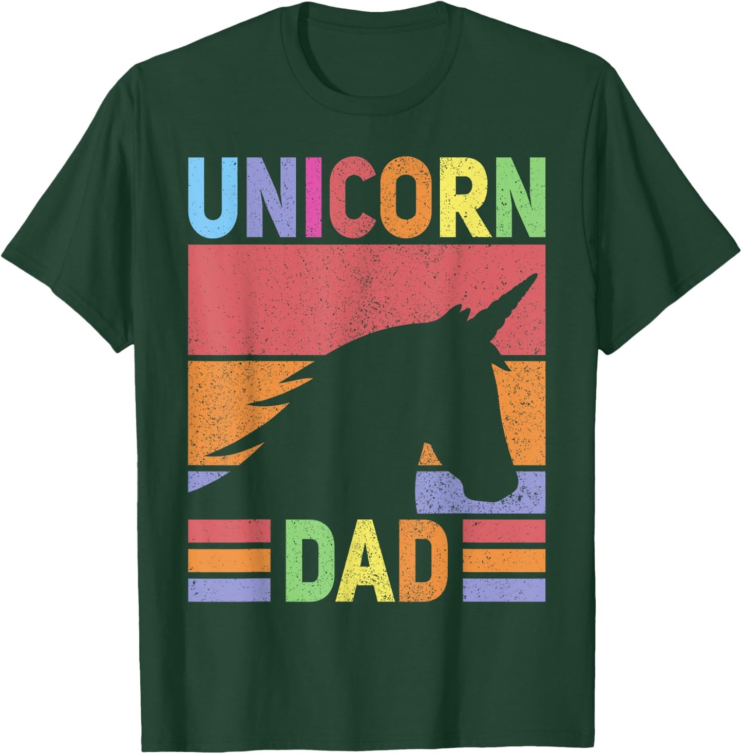 Unicorn Birthday Outfit Dad Unicorn Costume Bday Dad Unicorn T-Shirt - T-Shirt | Forest