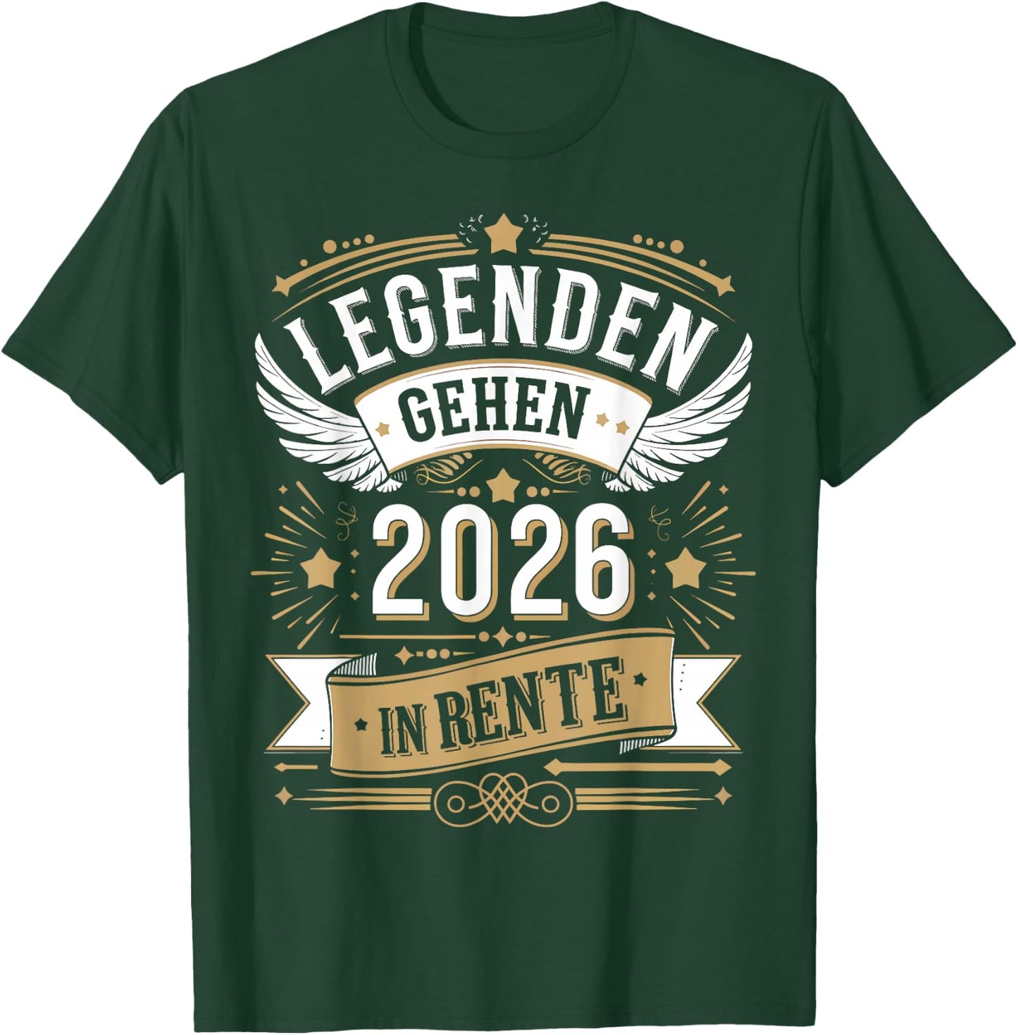 Legenden Gehen 2026 In Rente Lustiger Rentner T-Shirt - T-Shirt | Forest
