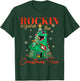 Rocking Around The Christmas Tree T-rex Rock and Roll Guitar T-Shirt - T-Shirt | Forest