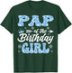 Pap Of The Birthday Girl Snowflakes Winter Xmas T-Shirt - T-Shirt | Forest