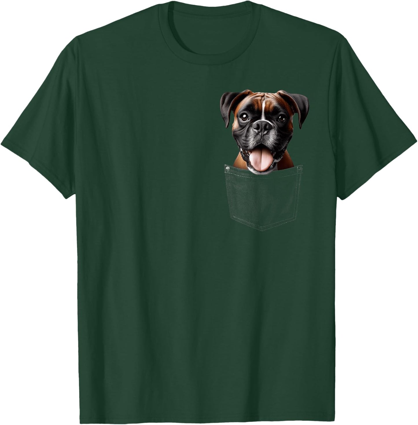 Pocket Boxer Cute Dog Lover Owner Gift T-Shirt - T-Shirt | Forest