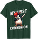 My First Communion Dabbing penguin 1st Communion Kids T-Shirt - T-Shirt | Forest