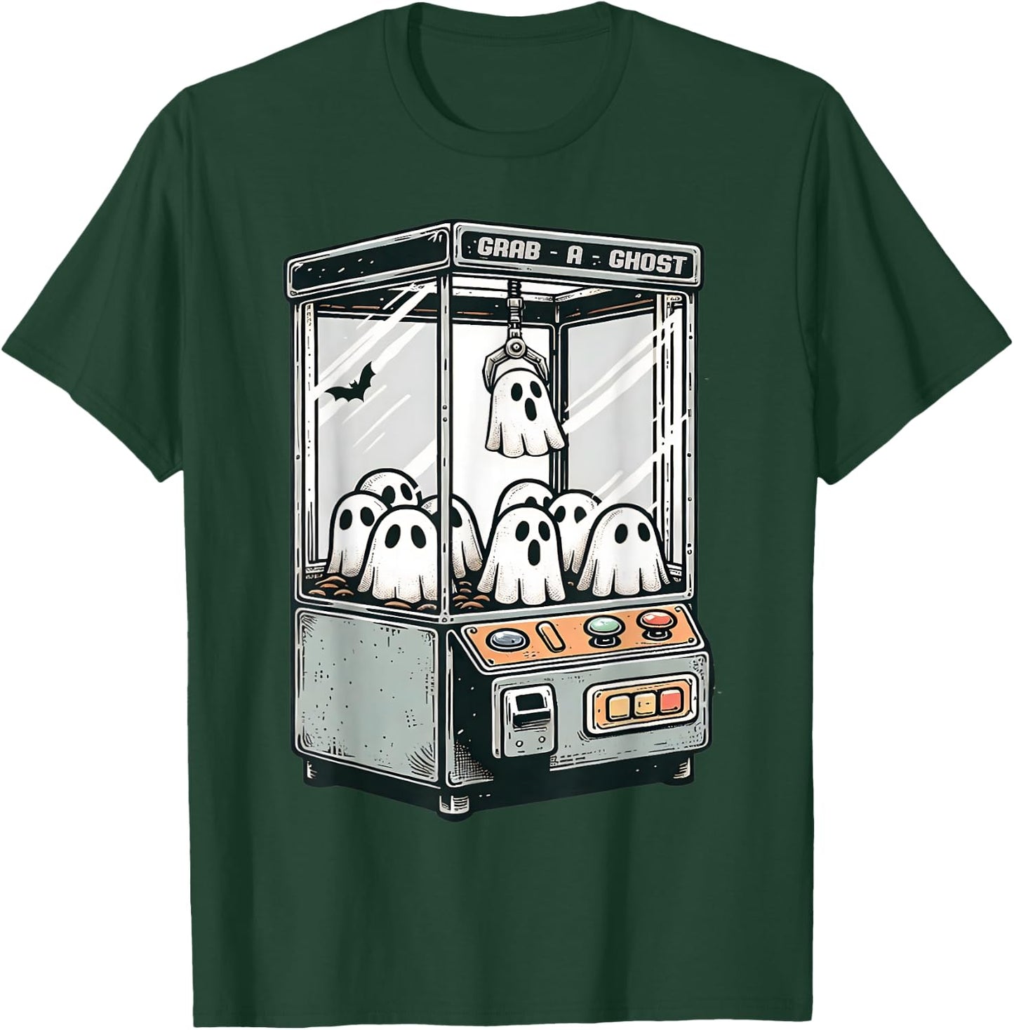 Grab A Ghost Claw Machine Arcade Funny Halloween Kid Toddler T-Shirt - T-Shirt | Forest