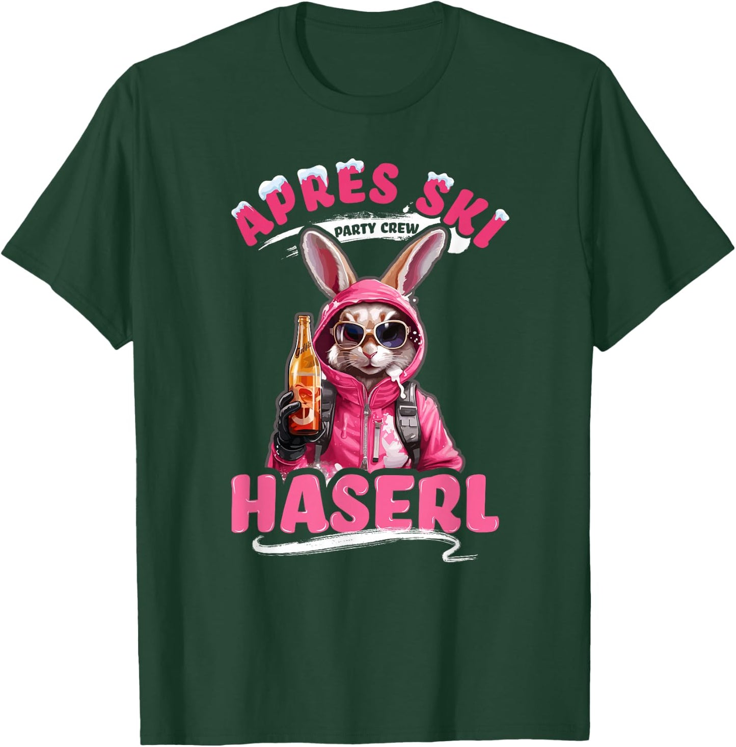 Apres Ski Haserl Rabbit Skihaserl Women's Party Crew , black T-Shirt - T-Shirt | Forest