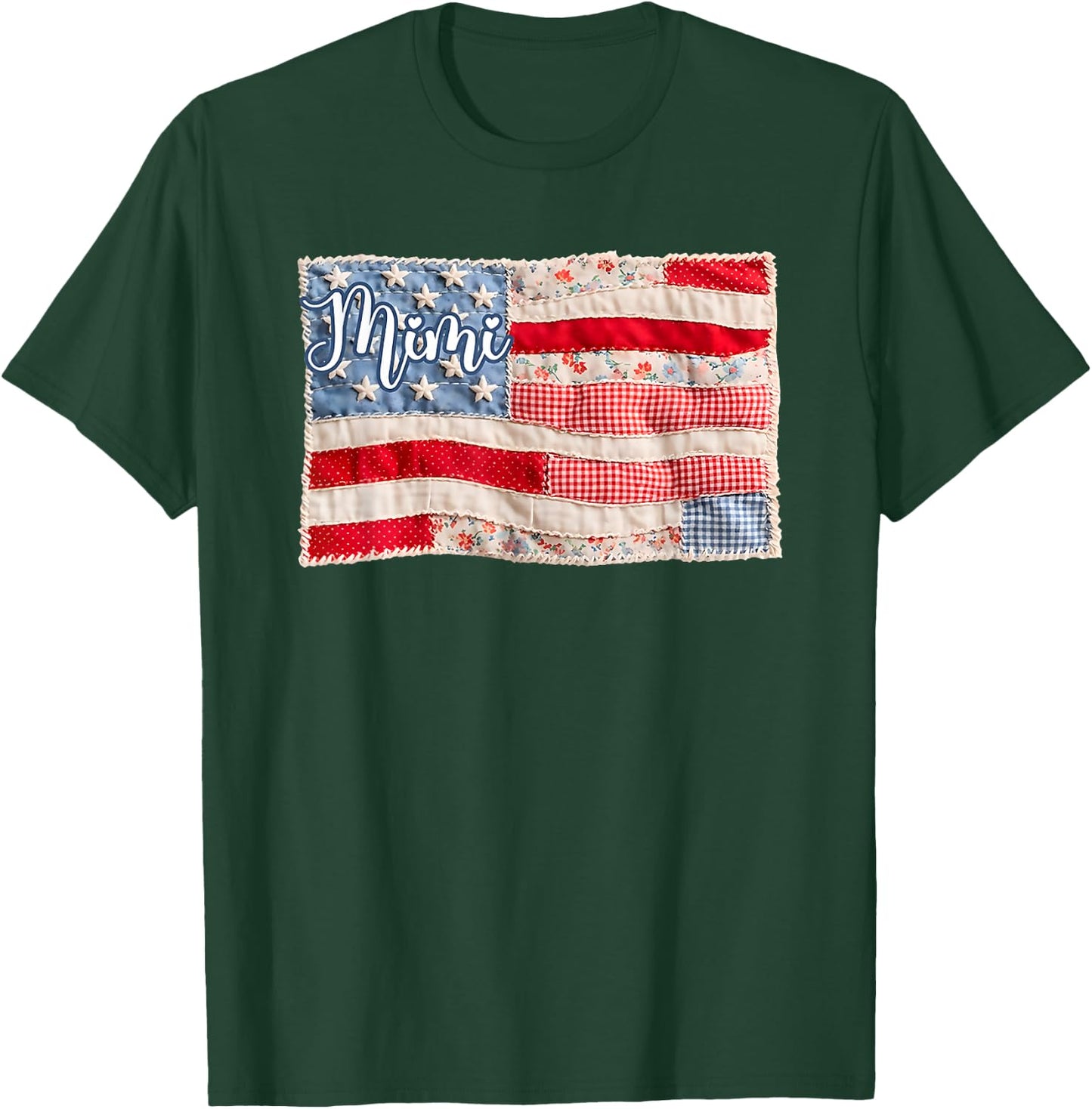 Mimi Patriotic American Flag 4th of July T-Shirt - T-Shirt | Forest