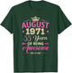 August 1971 55 Years of Being Awesome Retro 55Th Birthday T-Shirt - T-Shirt | Forest