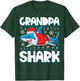 Grandpa Shark Santa T shirt Christmas Family Matching T-Shirt - T-Shirt | Forest