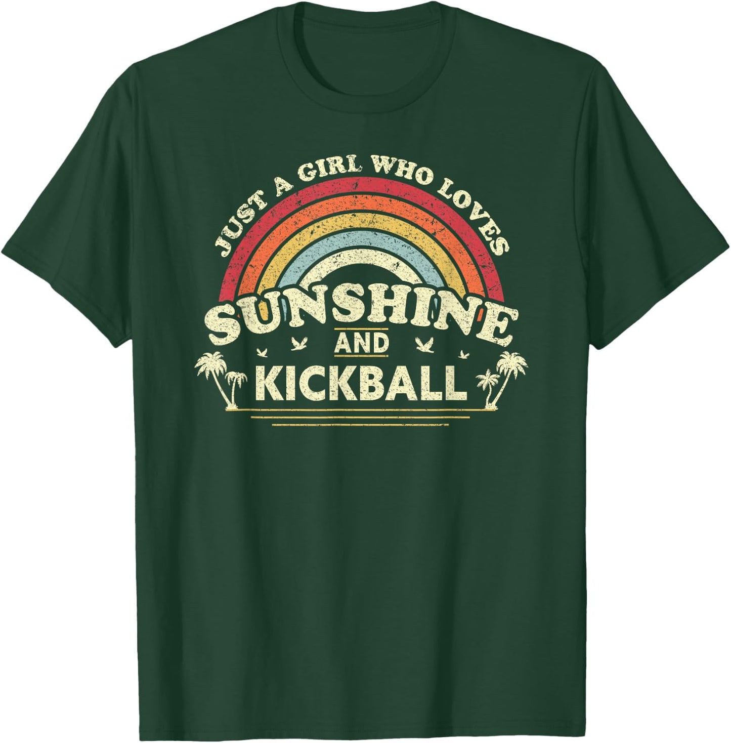 Kickball Shirt A Girl Who Loves Sunshine and Kickball T-Shirt - T-Shirt | Forest