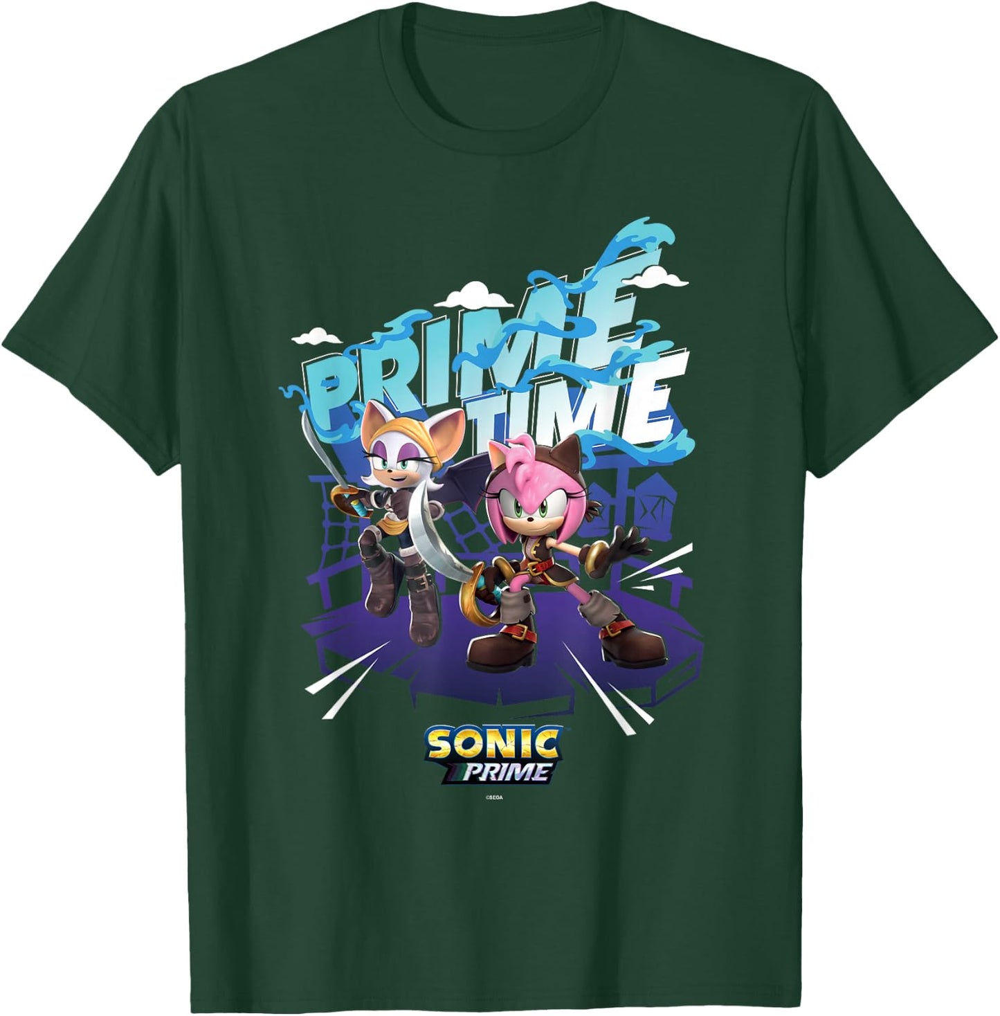 Sonic the Hedgehog, Sonic Prime - Prime Time T-Shirt - T-Shirt | Forest