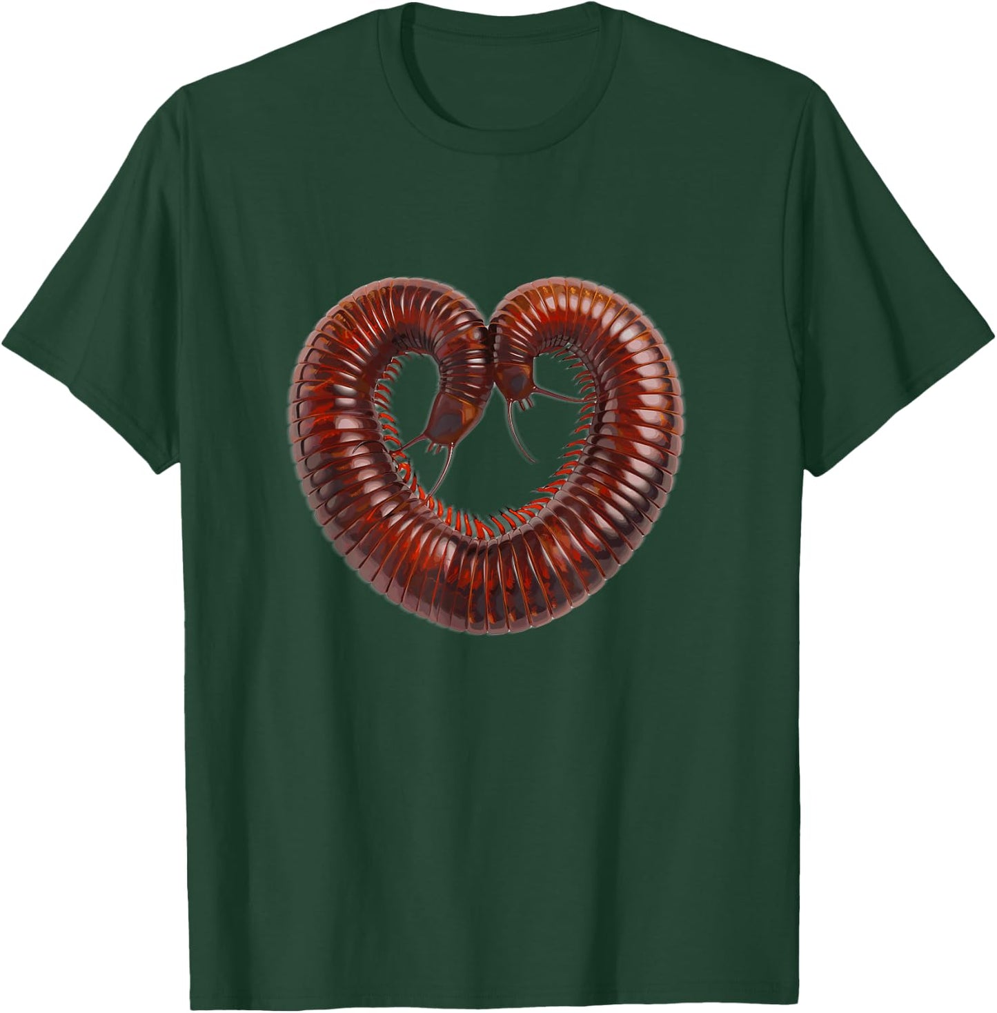 Millipede Lover Entomologist Heart Love Giant Millipede T-Shirt - T-Shirt | Forest