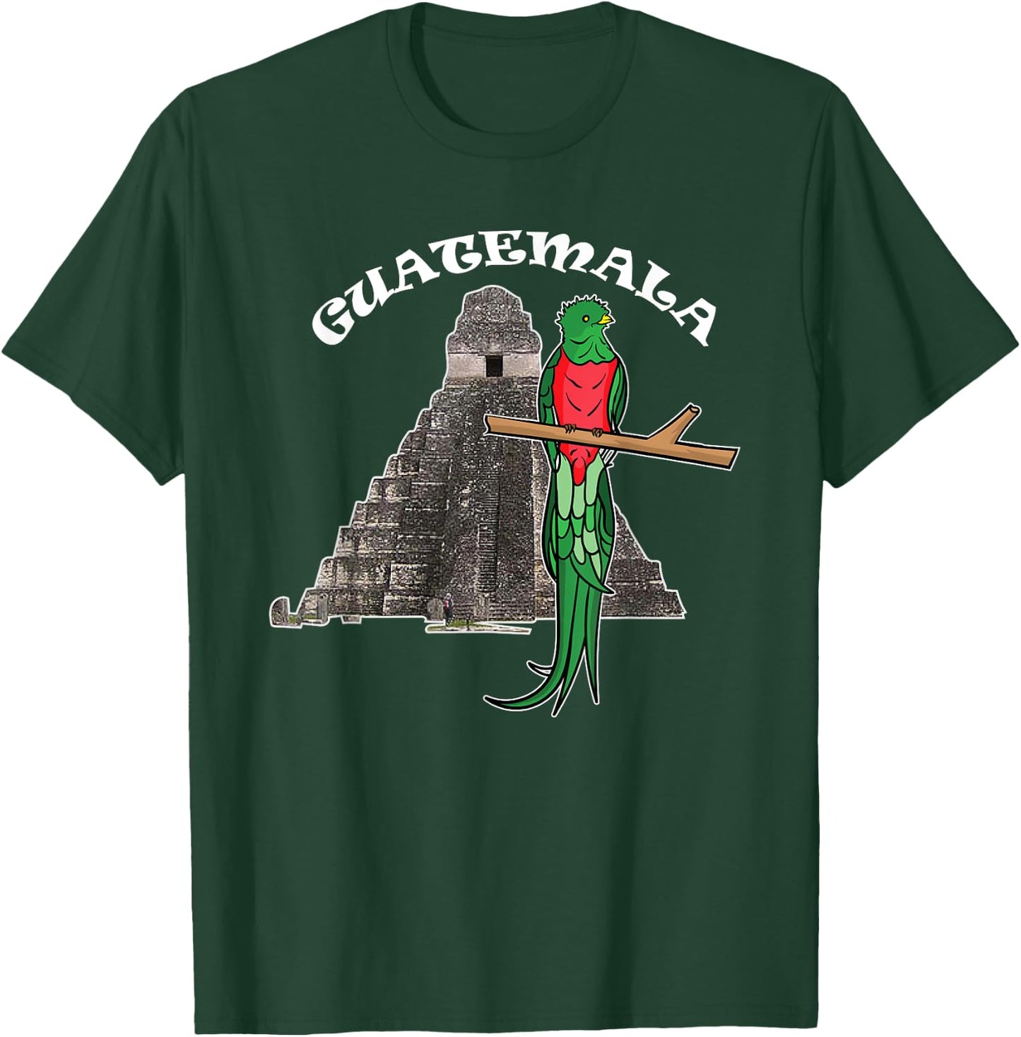 Guatemala Bird Tikal Guatemalan Souvenirs Guatemala Quetzal T-Shirt - T-Shirt | Forest