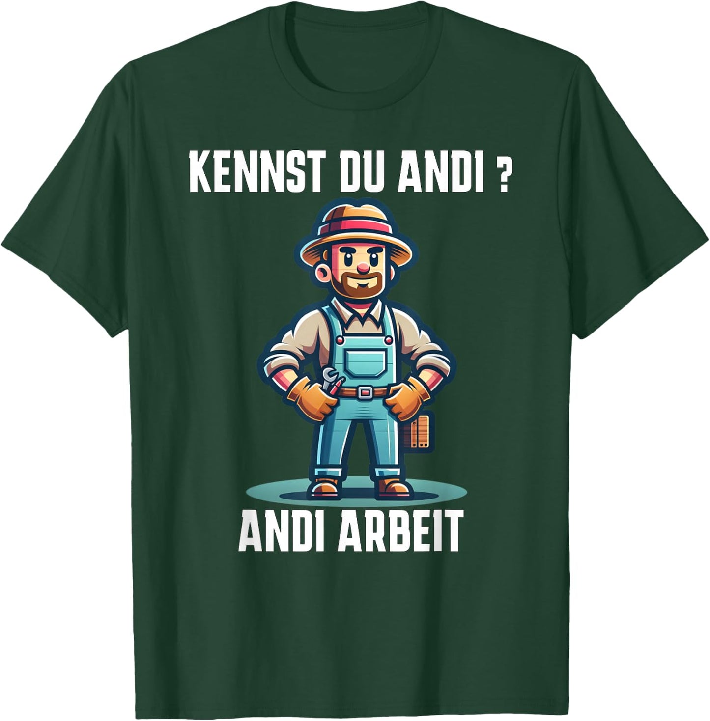 Funny Craftsman Kennst du Andi Andi Work , black T-Shirt - T-Shirt | Forest