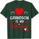 Family Matching Love Heart Grandson Is My Valentine T-Shirt - T-Shirt | Forest