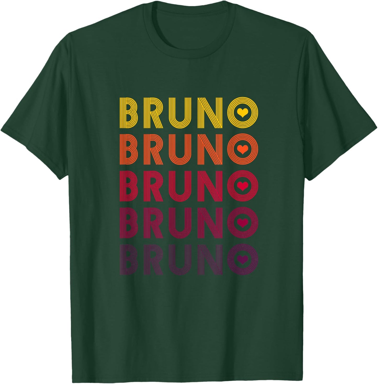 Cute Bruno Lover Heart Man Women T-Shirt - T-Shirt | Forest