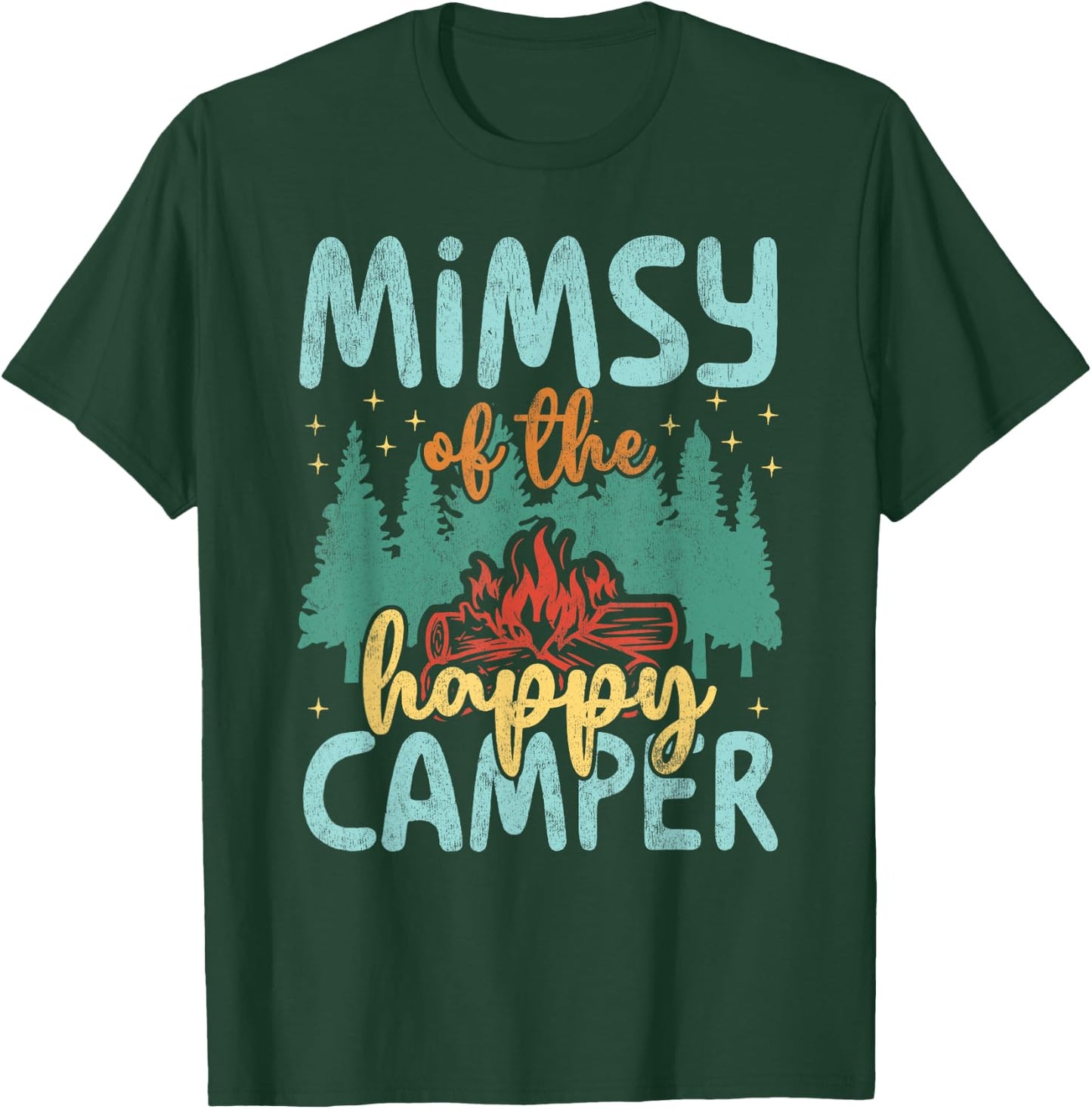 Mimsy of Happy Camper 1st Birthday Party Retro Mimsy T-Shirt - T-Shirt | Forest