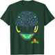 Power Rangers Black Ranger Retro Print Big Face T-Shirt - T-Shirt | Forest