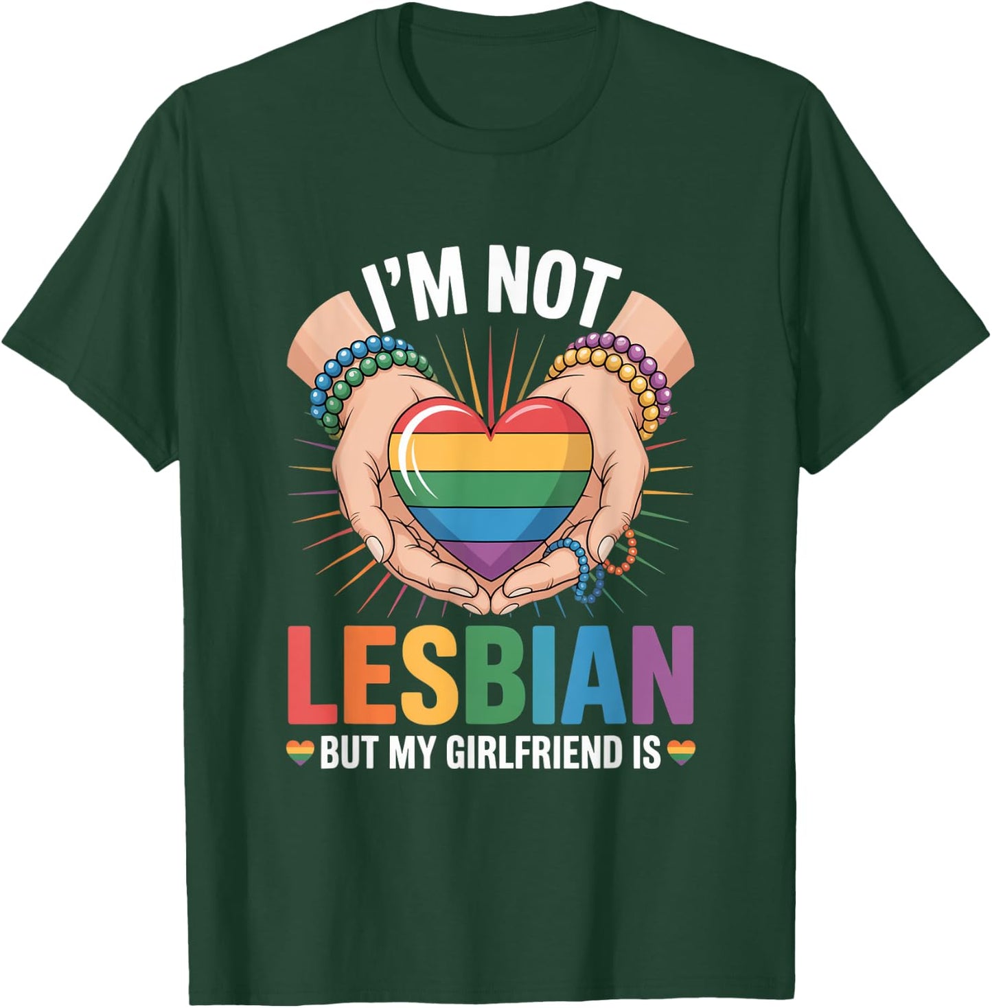 I'm not lesbian but my girlfriend is T-Shirt - T-Shirt | Forest
