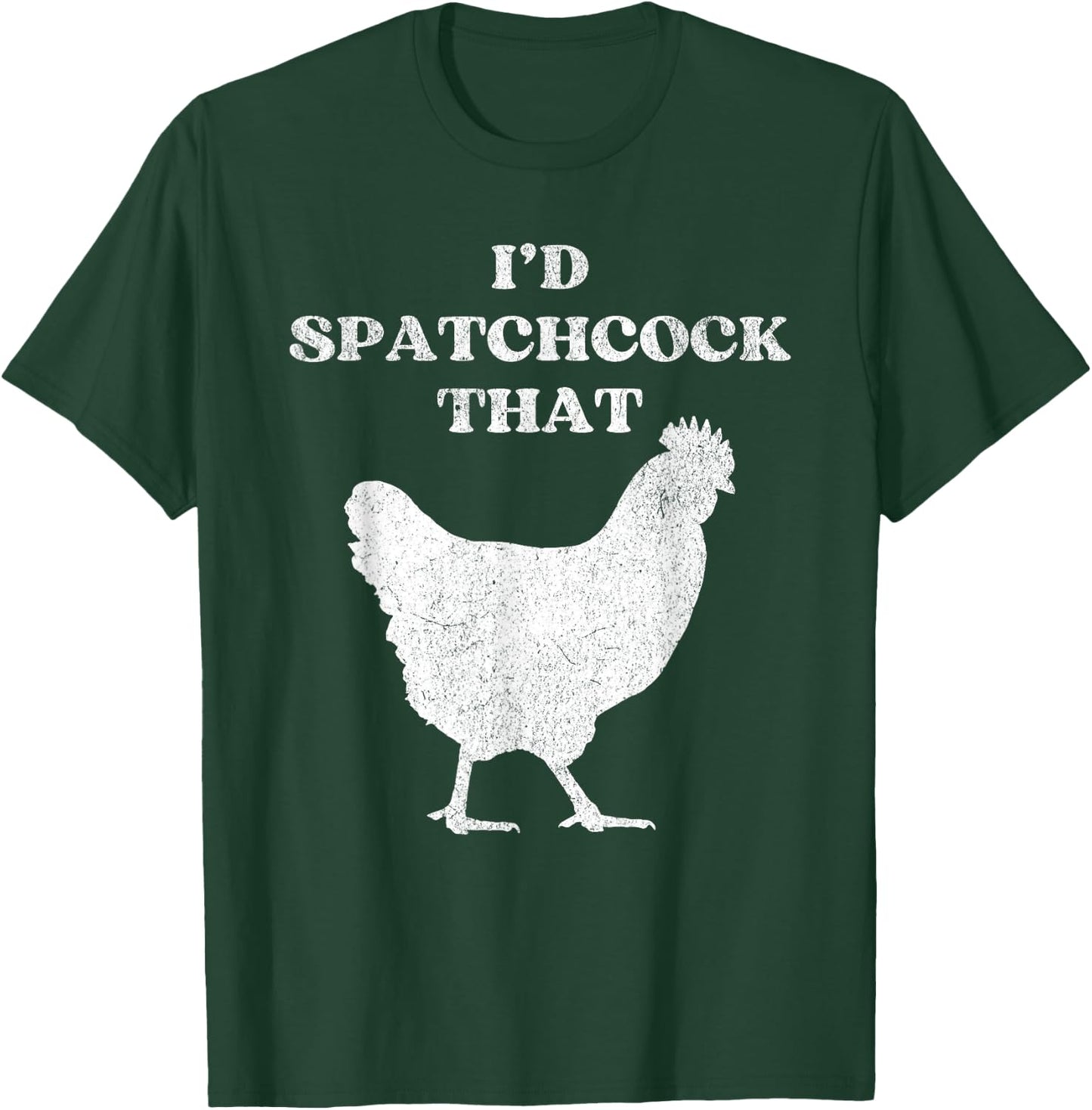 Funny Butcher Chicken Spatchcock T-Shirt - T-Shirt | Forest
