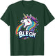 Blegh - Metalcore Unicorn Screaming Rainbow , black T-Shirt - T-Shirt | Forest