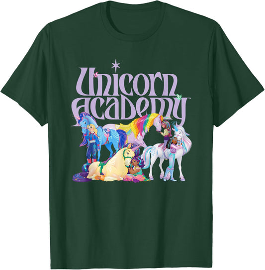 Riders and Unicorns , Black, S T-Shirt - T-Shirt | Forest