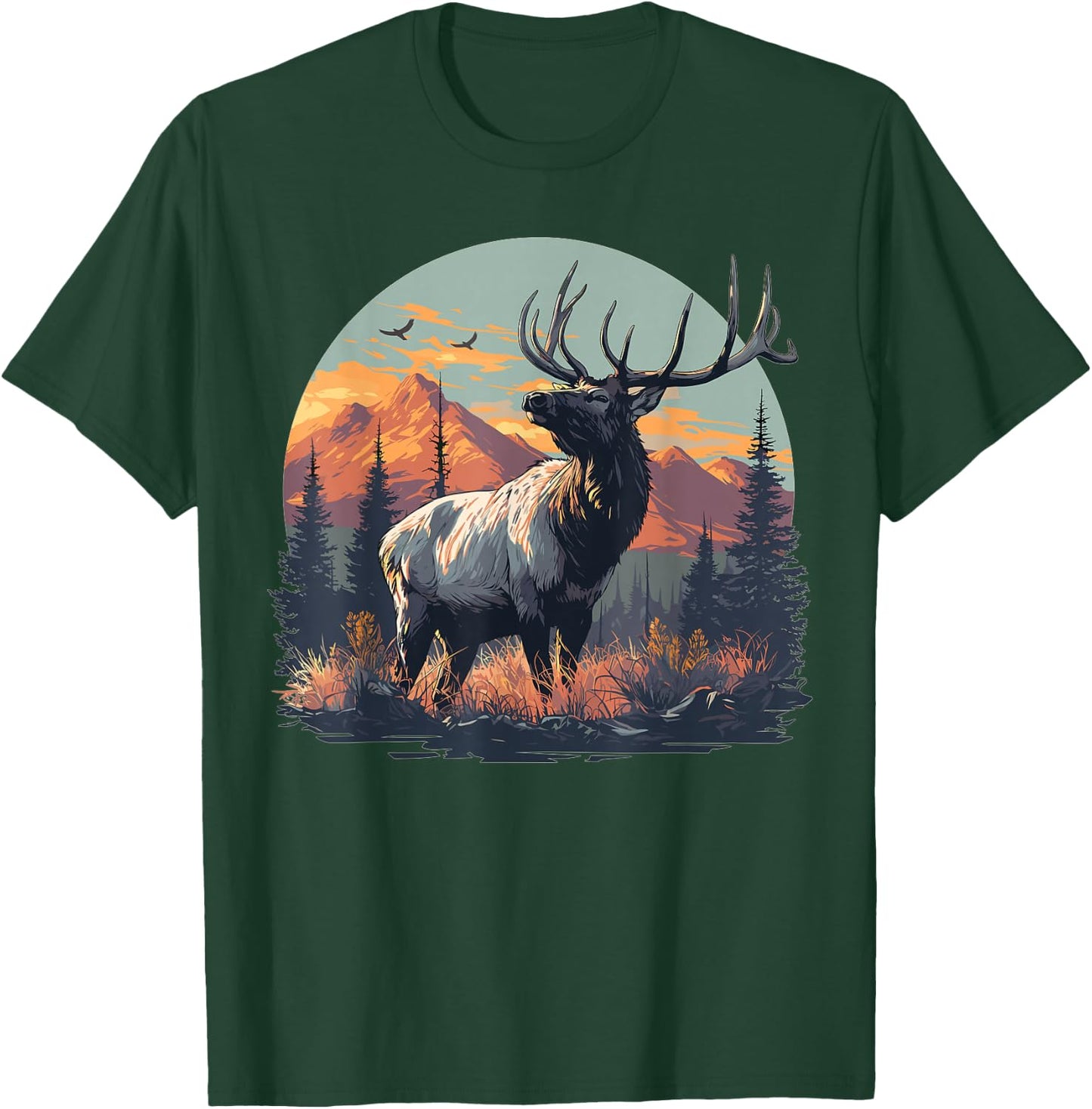 Elks Elk T-Shirt - T-Shirt | Forest
