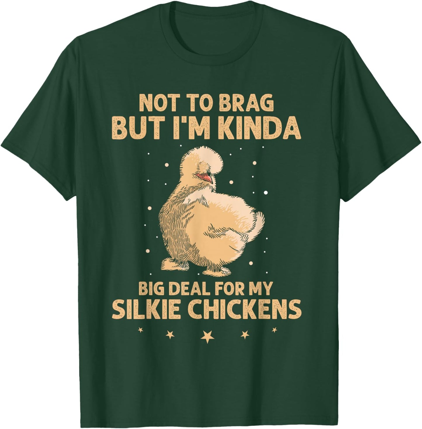 Silkie Chicken Owner Mom Silkie Chicken Stuffed Animal T-Shirt - T-Shirt | Forest