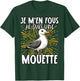 Je M'en Fous Je Suis Une Mouette Mignonne , Black, S T-Shirt - T-Shirt | Forest