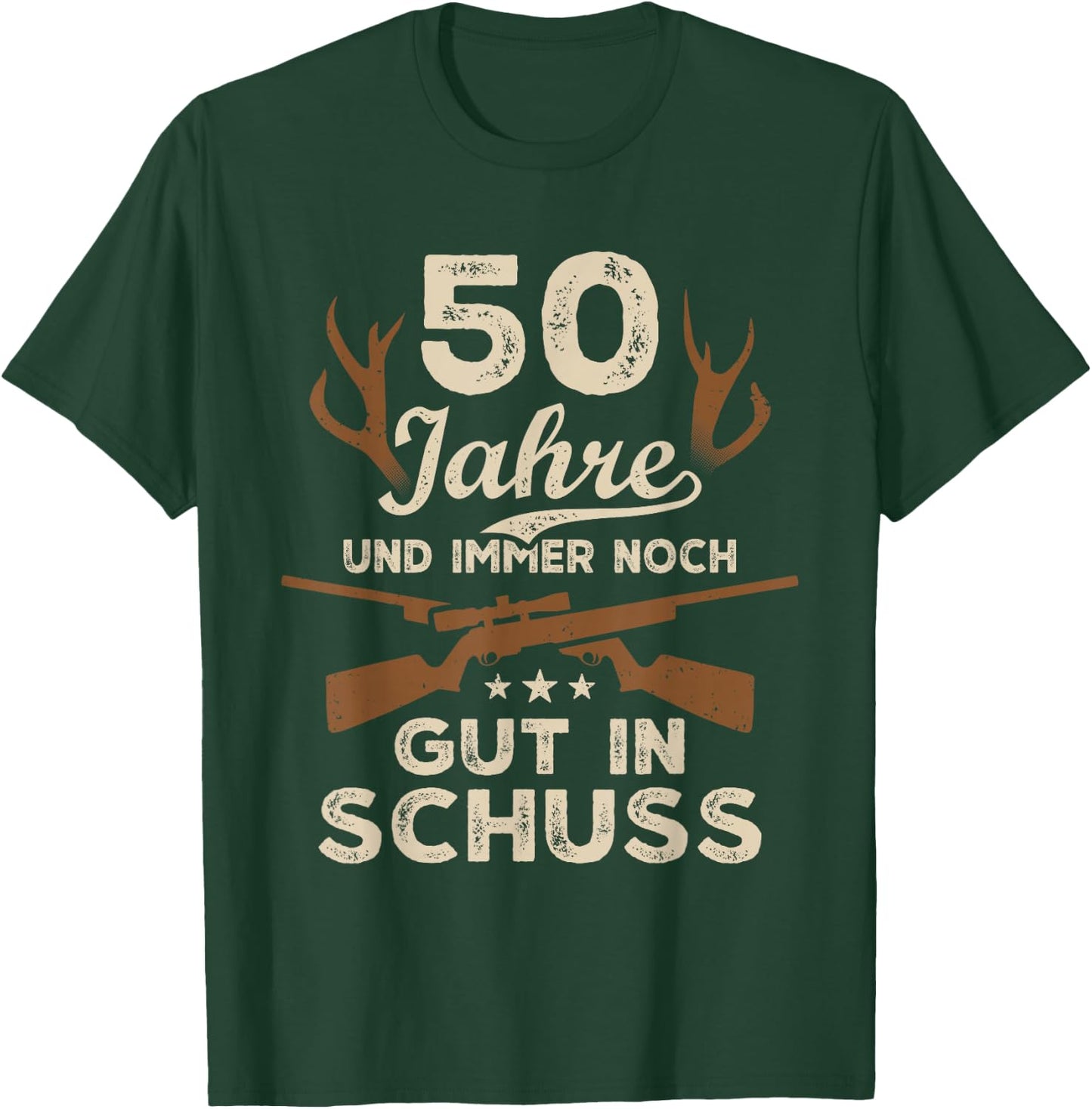 50 Jahre Jäger 50. Geburtstag Jagd T-Shirt - T-Shirt | Forest