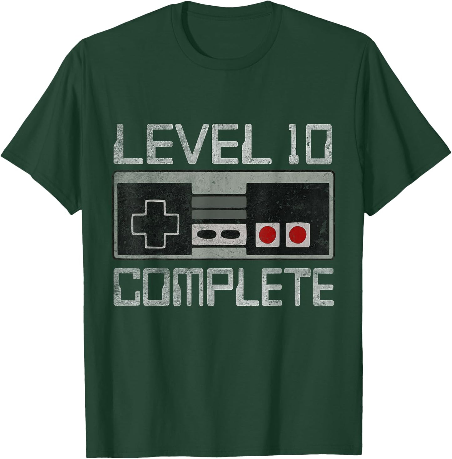 Level 10 Complete 10 Year 10th Wedding Anniversary T-Shirt - T-Shirt | Forest