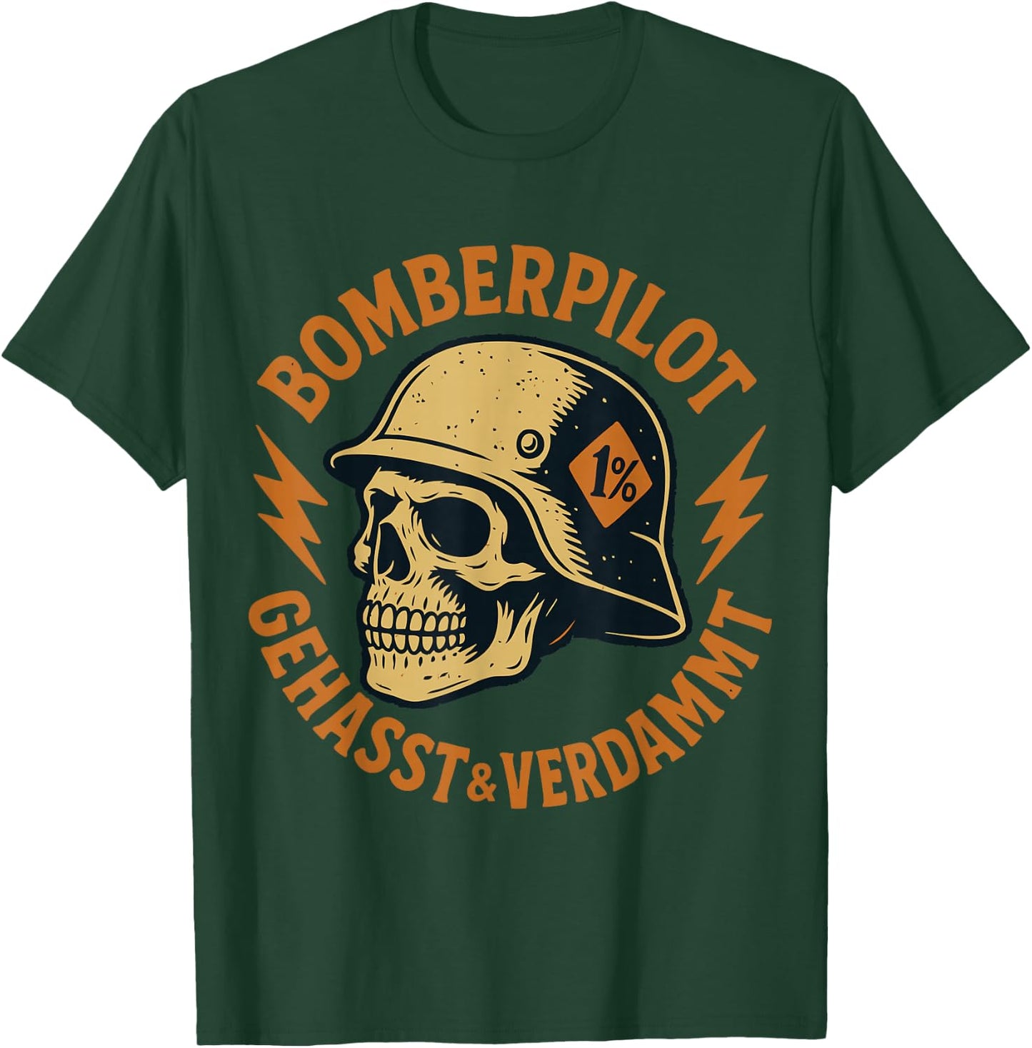 Bomberpilot - Gehasst & Verdammt - Tioz Rocker T-Shirt - T-Shirt | Forest