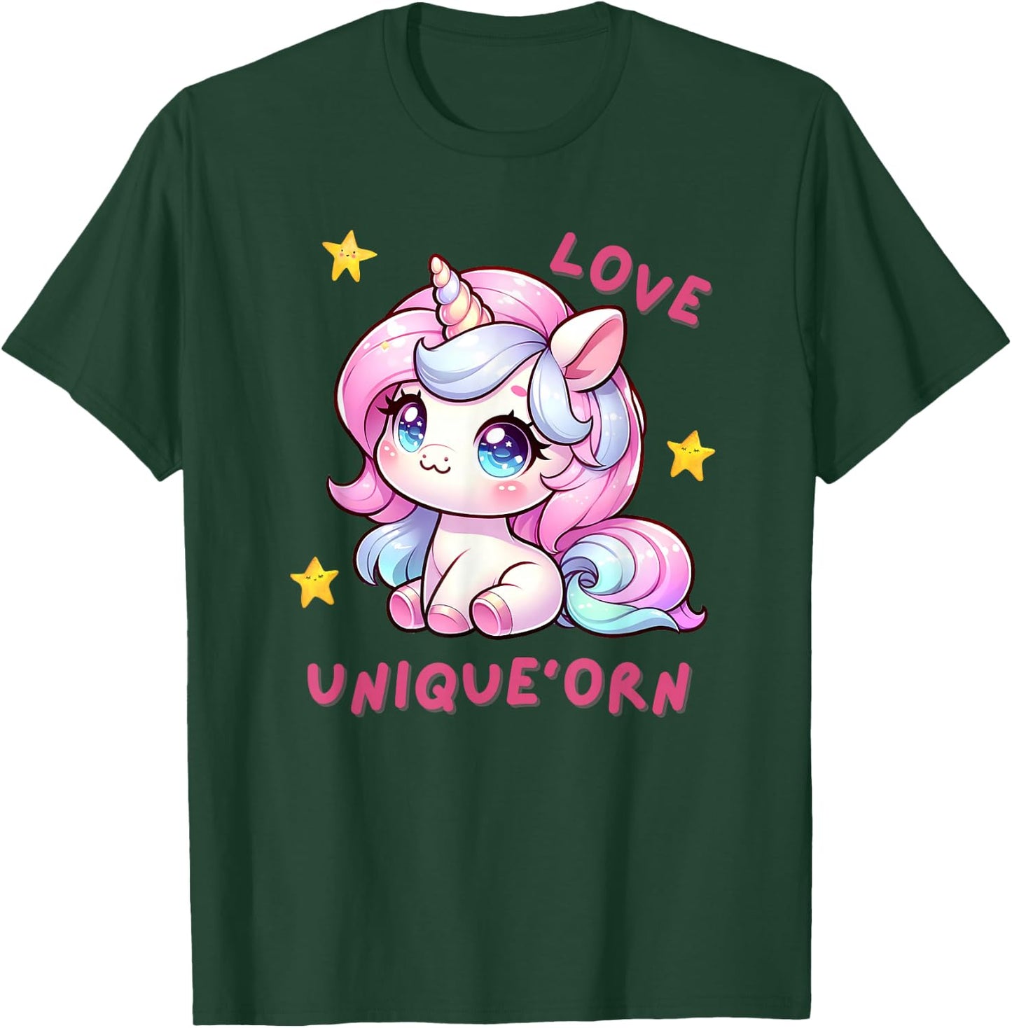 Funny unicorn love unicorn T-Shirt - T-Shirt | Forest