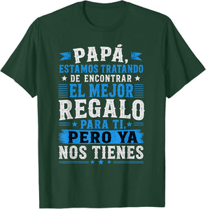Dia Del Padre En Espanol Latino Funny Fathers Day Spanish T-Shirt - T-Shirt | Forest