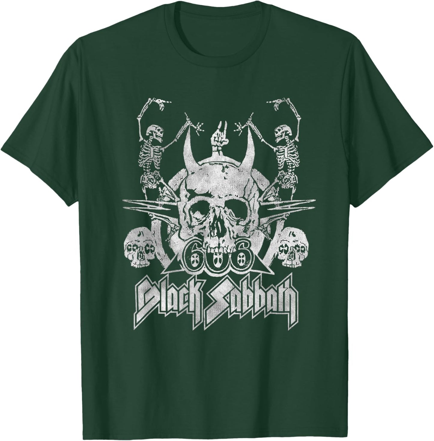 Black Sabbath 666 Skulls , black T-Shirt - T-Shirt | Forest
