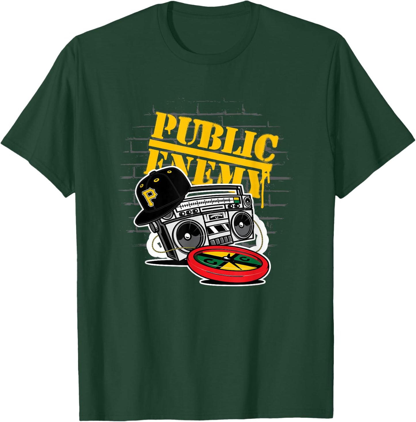 Public Enemy Boom Box | 1990er Vintage Legends T-Shirt - T-Shirt | Forest