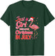 Just a Girl Who Loves Christmas in July - Pink Flamingo T-Shirt - T-Shirt | Forest