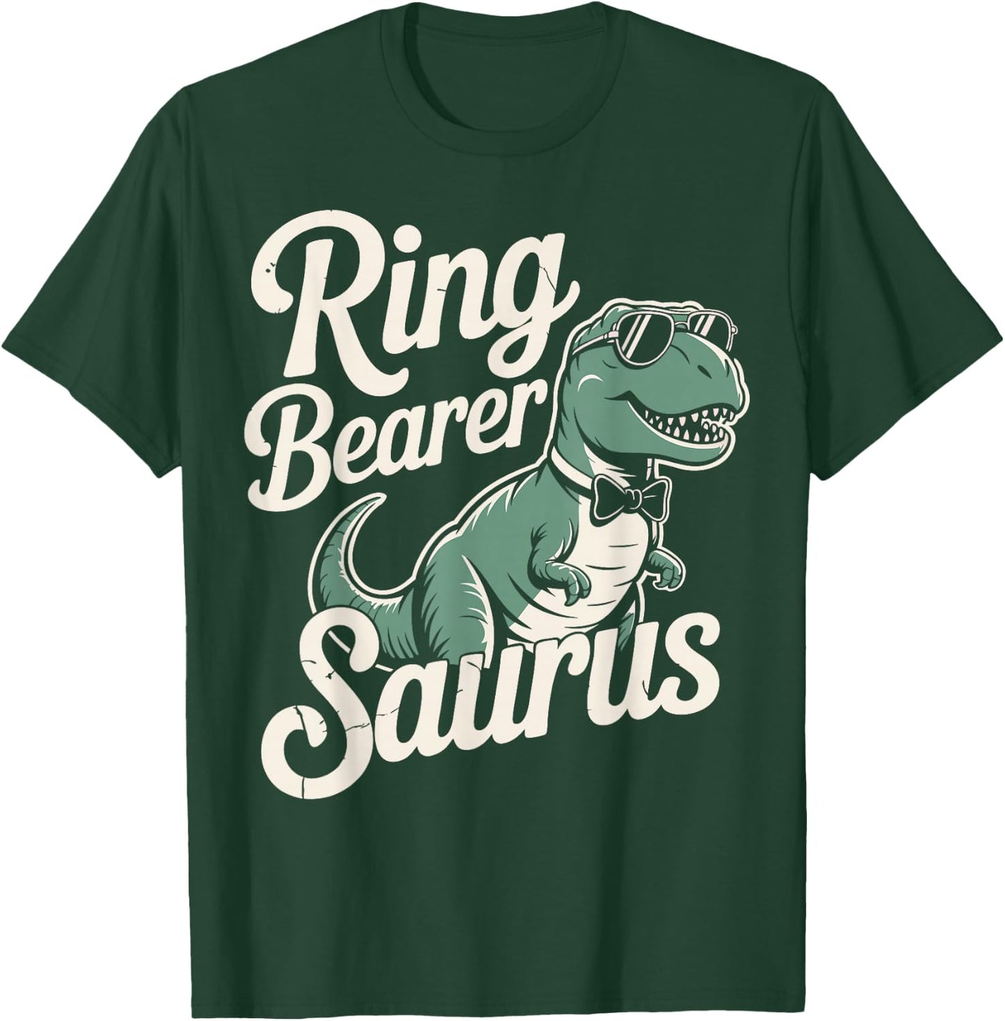 Ring Guy Wedding Party T-Rex Ring Dude T-Shirt - T-Shirt | Forest