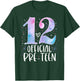 12 Official Pre-Teen 12th Birthday Girl Gifts 12 Year Old T-Shirt - T-Shirt | Forest