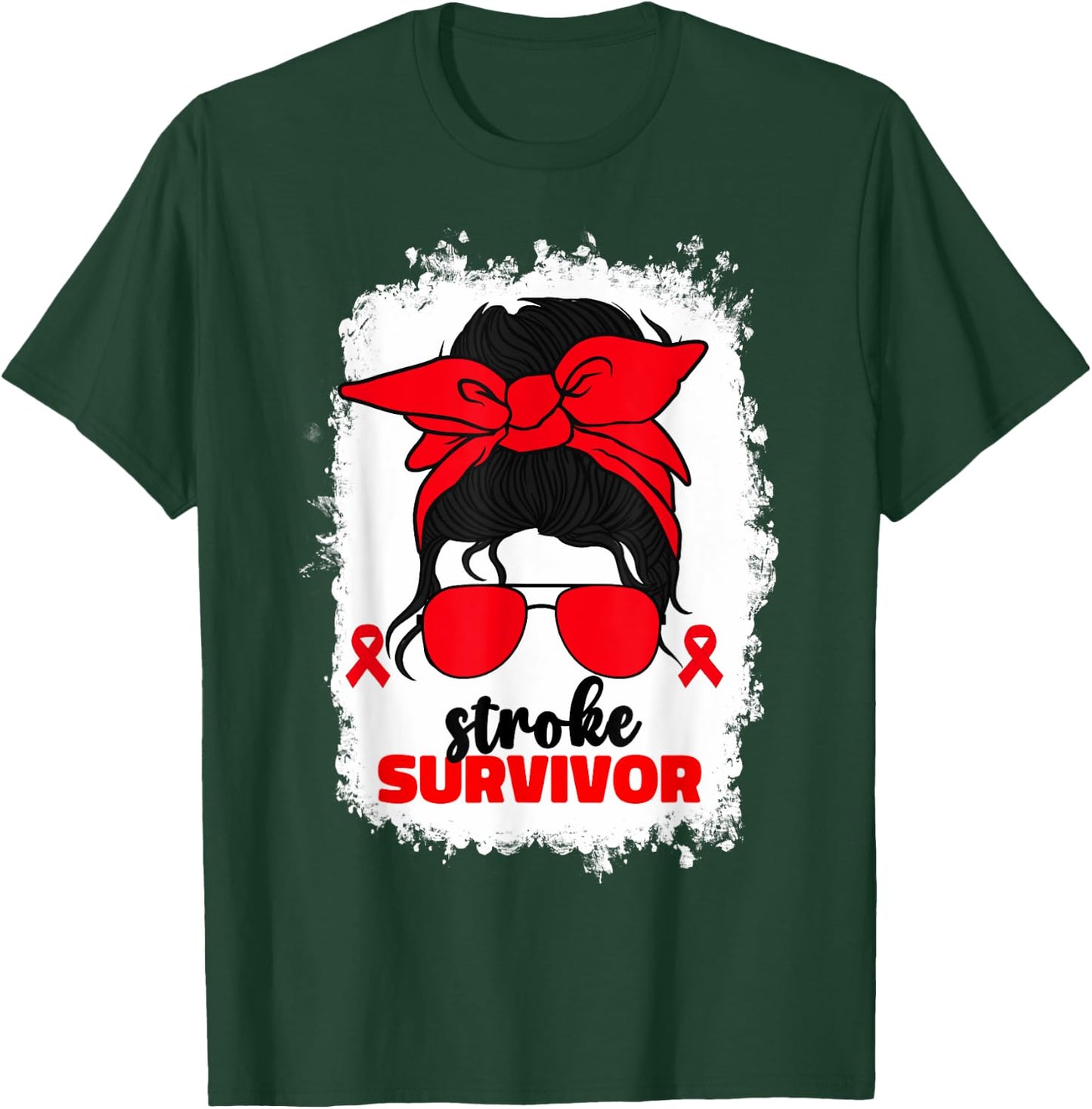 Stroke Survivor Recovery Brain Attack Stroke Awareness Month T-Shirt - T-Shirt | Forest