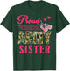 Proud Army Sister Military Camo Dog Tag Best Friend Solider T-Shirt - T-Shirt | Forest