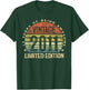 Vintage 2011 Limited Edition 14-Year-Old Gifts 14th Birthday T-Shirt - T-Shirt | Forest