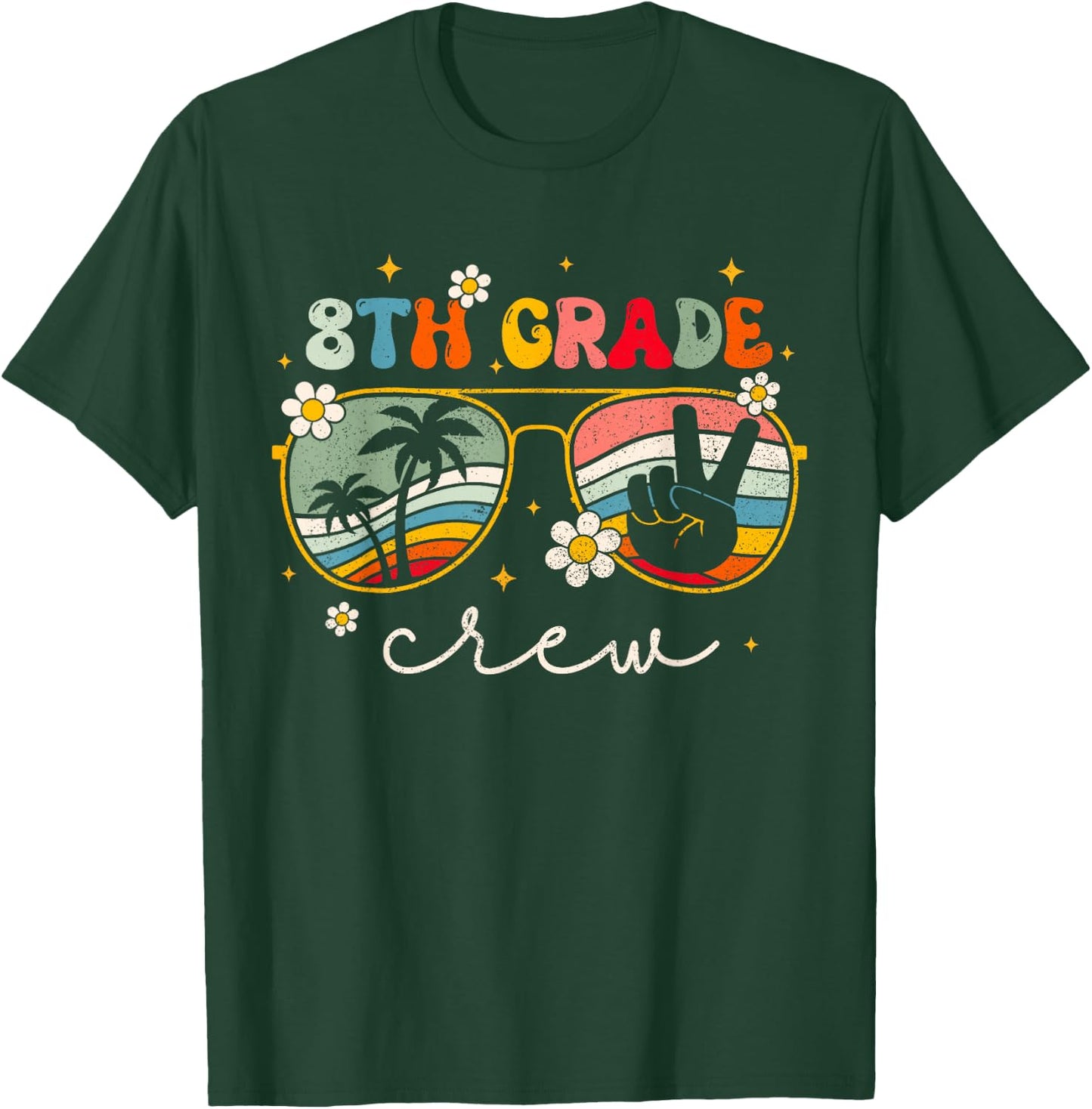 8th Grade Crew teacher team Eighth grade squad girls boys T-Shirt - T-Shirt | Forest