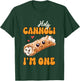 Cannoli Lover 1st Birthday Holy Cannoli I'm One T-Shirt - T-Shirt | Forest